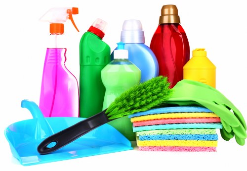 Carpet cleaning team following a health and safety policy
